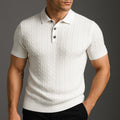 Cotton Polo Textured Knit Tailored Fit – Fenro