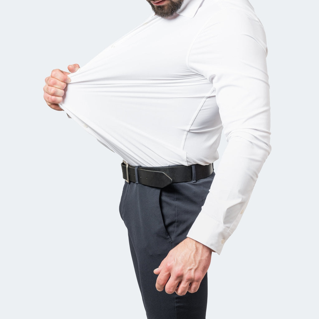 Stretch Dress Shirt Shop – Wrinkle-Free Slim Fit Long Sleeve – Falco