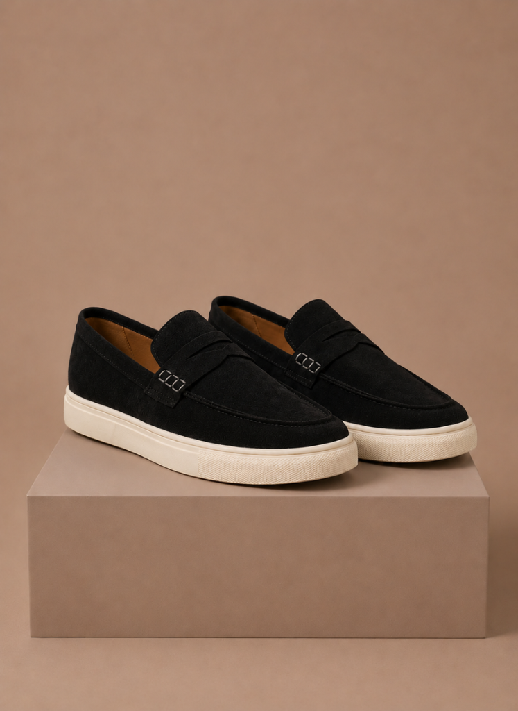 Suede Penny Loafers Lightweight Slip-On – Renvo