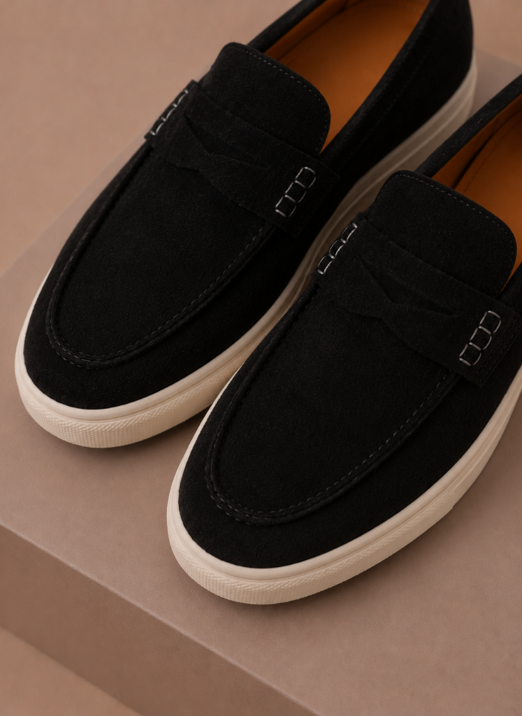 Suede Penny Loafers Lightweight Slip-On – Renvo