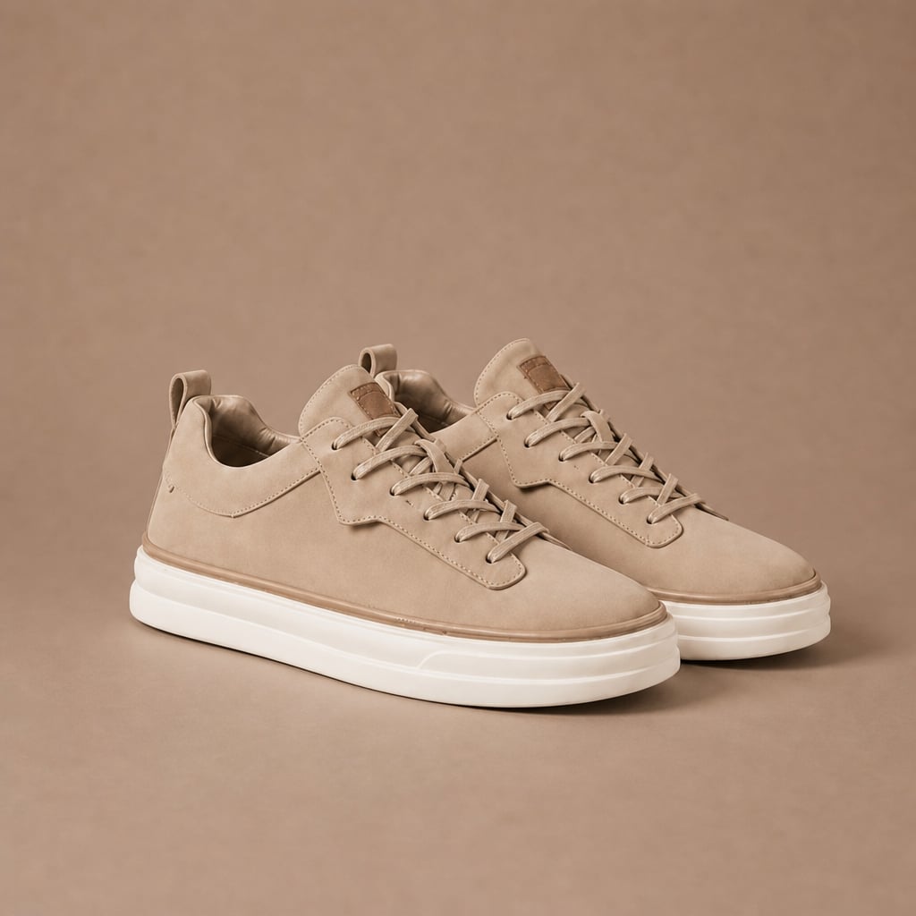 Buy Sneaker Men's Suede Slip-On Smart Casual Shoe in Beige – Tarlano Premium Menswear