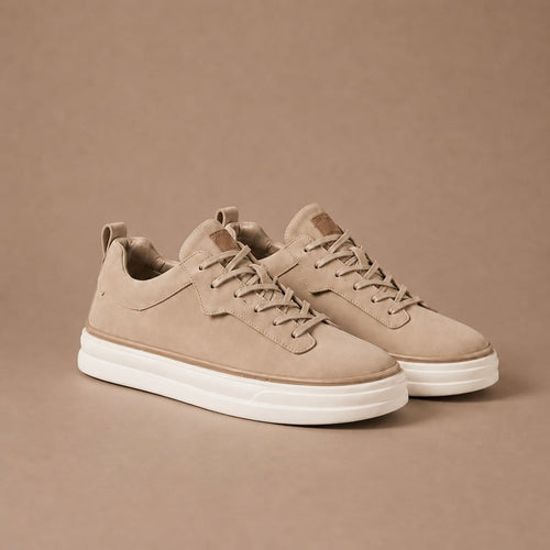 Buy Sneaker Men's Suede Slip-On Smart Casual Shoe in Beige – Tarlano Premium Menswear