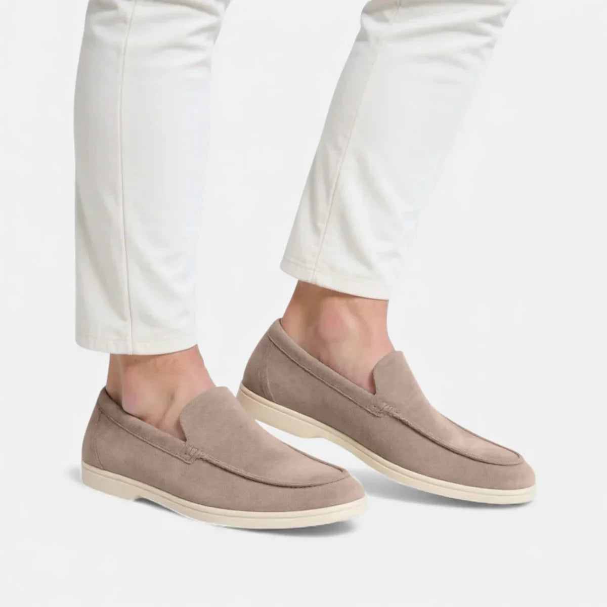 Round Toe Loafer Moc-Toe Seam Slip-On Flat Sole – Drift