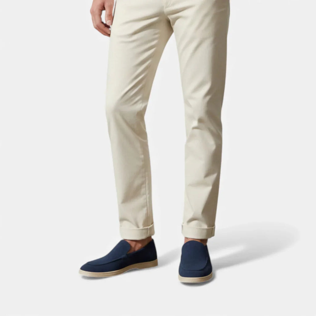 Round Toe Loafer Moc-Toe Seam Slip-On Flat Sole – Drift
