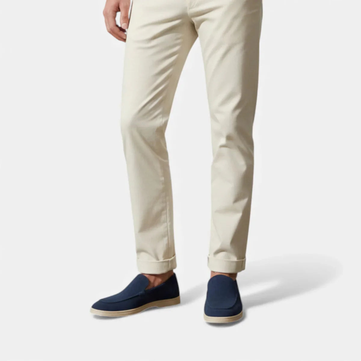 Round Toe Loafer Moc-Toe Seam Slip-On Flat Sole – Drift