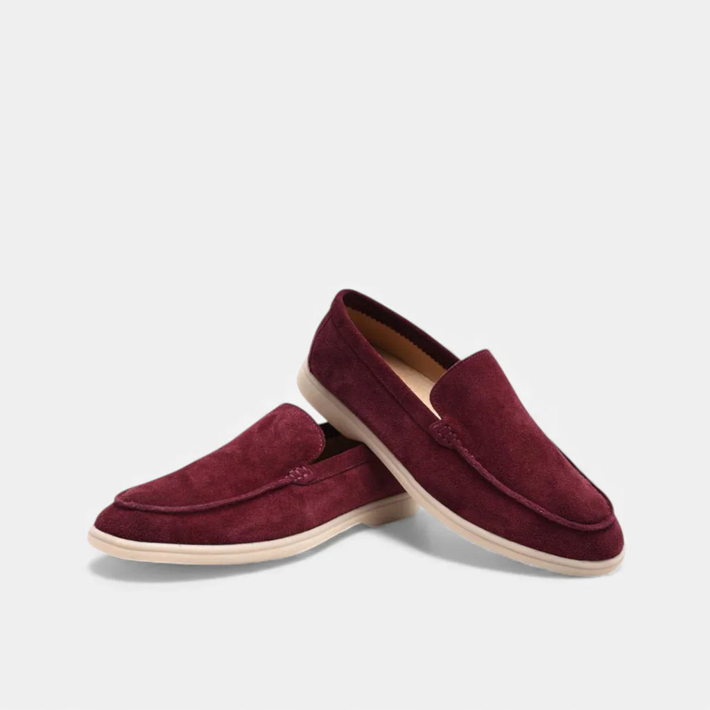 Round Toe Loafer Moc-Toe Seam Slip-On Flat Sole – Drift