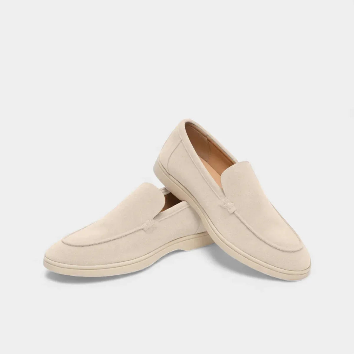 Round Toe Loafer Moc-Toe Seam Slip-On Flat Sole – Drift