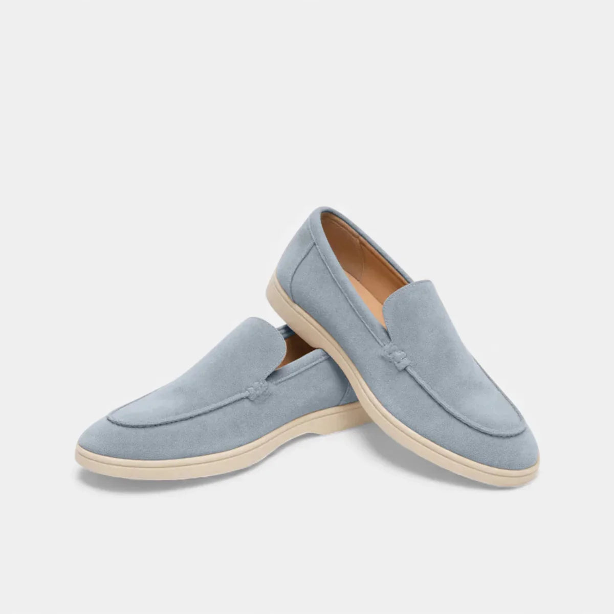 Round Toe Loafer Moc-Toe Seam Slip-On Flat Sole – Drift