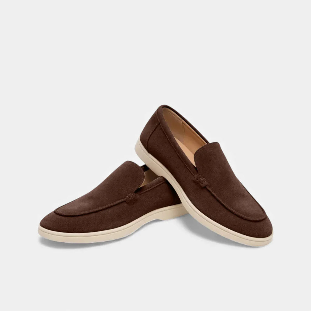 Round Toe Loafer Moc-Toe Seam Slip-On Flat Sole – Drift