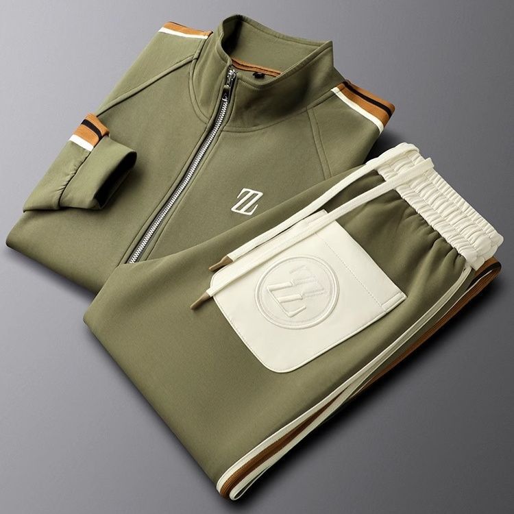 Men's Two-Piece Tracksuit Set Zip Jacket and Jogger Pants – Breck