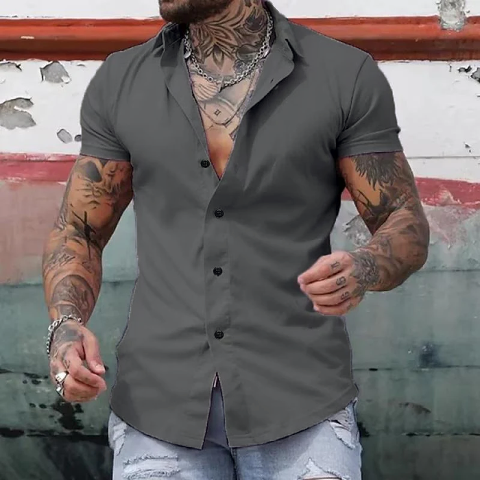 Muscle Fit Short Sleeve Shirt Moisture-Wicking Breathable – Arlo